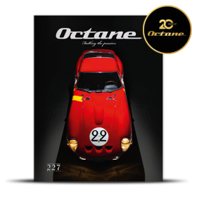 Octane issue 227 magazine cover with red race car