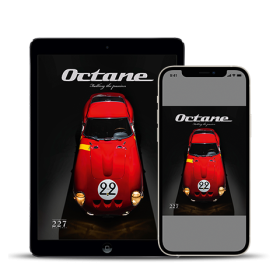 Octane 227 digital magazine covers with red race car